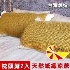 【凱蕾絲帝】台灣製造~軟枕專用透氣紙纖平單式枕頭涼蓆(2入)