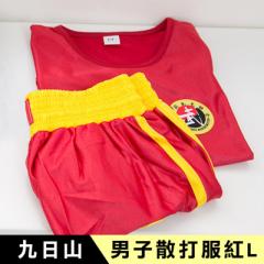 【九日山】武術用品-散打專用男子無袖競技服-紅L
