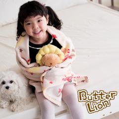 【奶油獅】台灣製造-搖滾星星搖粒絨保暖披肩毯(75X140cm)-米色