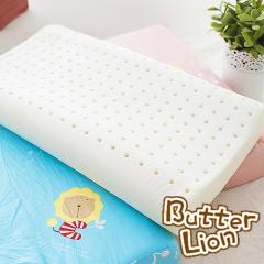 【奶油獅】台灣製造-純棉高密度灌模兒童記憶健康枕(三色可選)