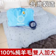 【凱蕾絲帝】100%台灣製造~大空間專用7尺房間耐用針織蚊帳(開單門)-粉藍
