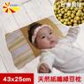 【凱蕾絲帝】台灣製造-純天然清涼透氣紙纖綠豆枕-兒童枕