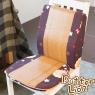 【奶油獅】高支撐記憶聚合-搖滾星星紙纖餐椅墊+護腰墊-咖啡(一組)