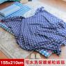 【米夢家居】台灣製造-加長鄉村星星可水洗保暖搖粒絨毯/床單155*210公分-藍